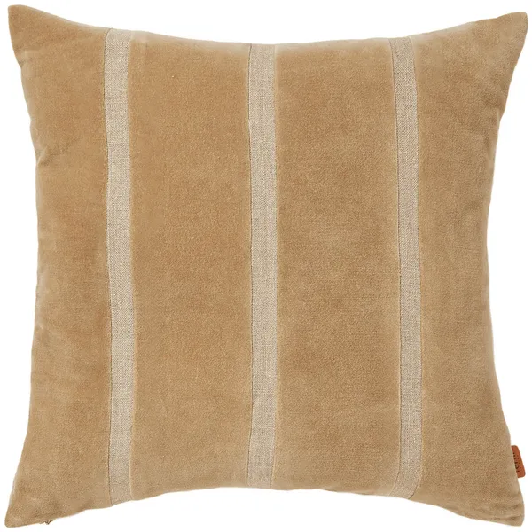 Senti Stripe Pyntepute 50x50 cm Dark Sand