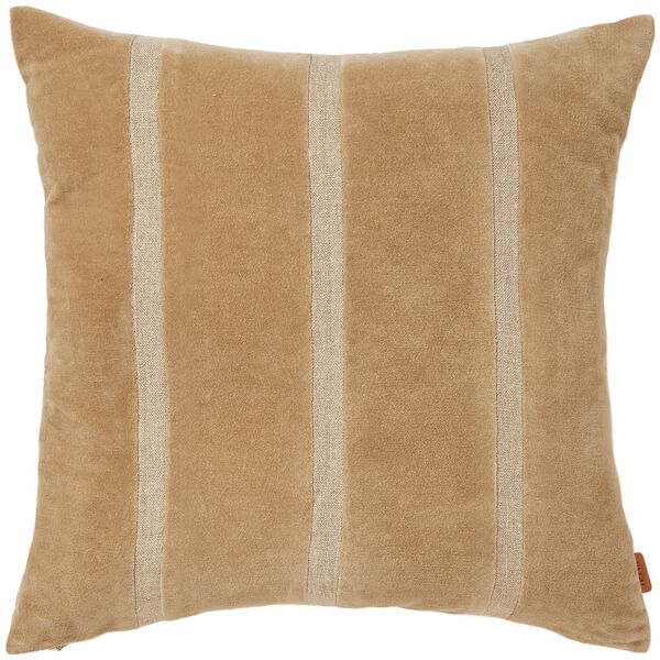 Senti Stripe Prydnadskudde 50x50 cm Dark Sand