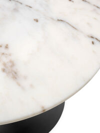 Harbour Column Table Ø105 cm Marble/Black