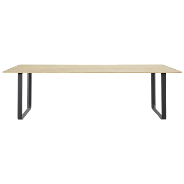 70/70 Bord 108x255 cm Solid Eik / Sort