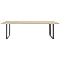 70/70 Bord 108x255 cm Solid Eik / Sort