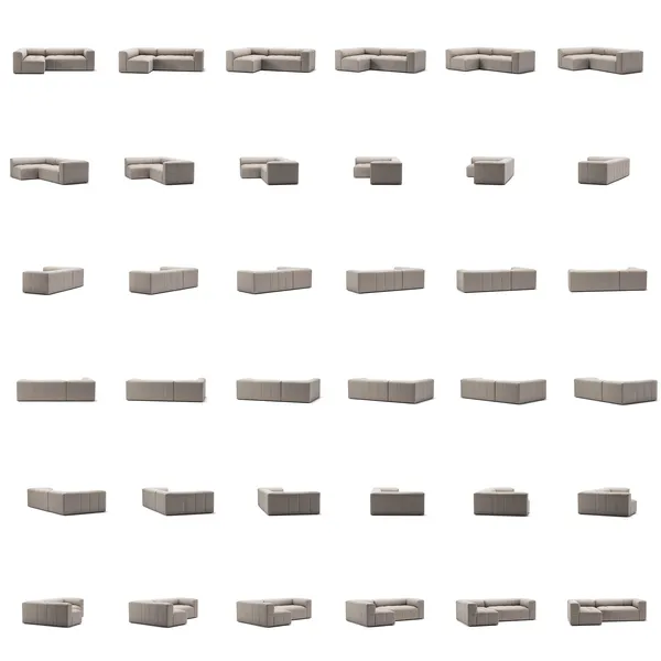 Mure 3-Sitssoffa Med Divan Vänster Sandshell Beige
