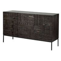 Teak Tabwa Senkki Musta Kolme Ovea 150cm
