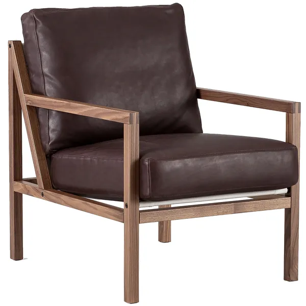 Seventy Five Wood Lænestol Valnød / Læder