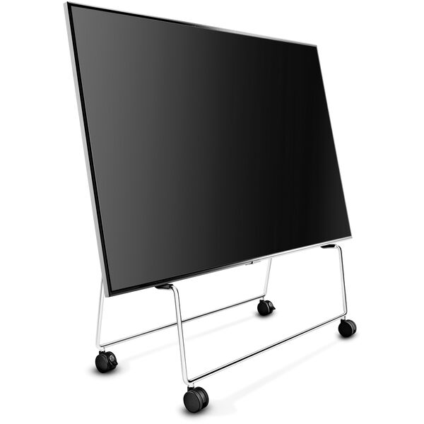 Carry Tv-Taso Huonekalupyörillä Brushed Steel