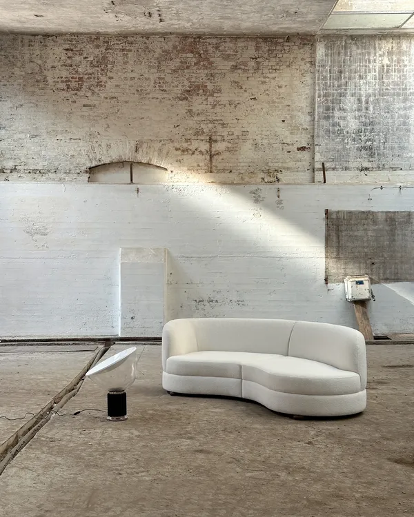 Delon Sofa-opend end right Bouclé classic offwhite