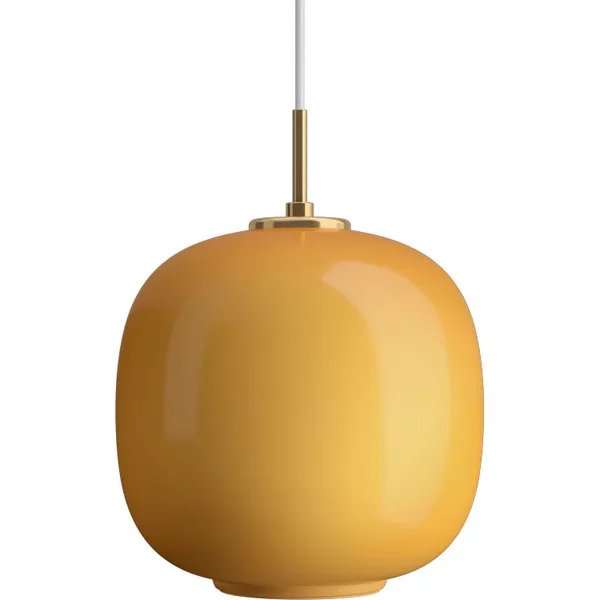 VL45 Radiohus Pendel 250 mm Messing / Glossy Amber