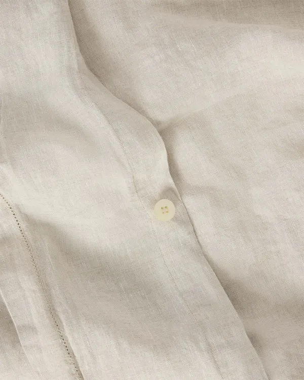 Hemstitched Linen Duvet Cover Single 210x150 cm