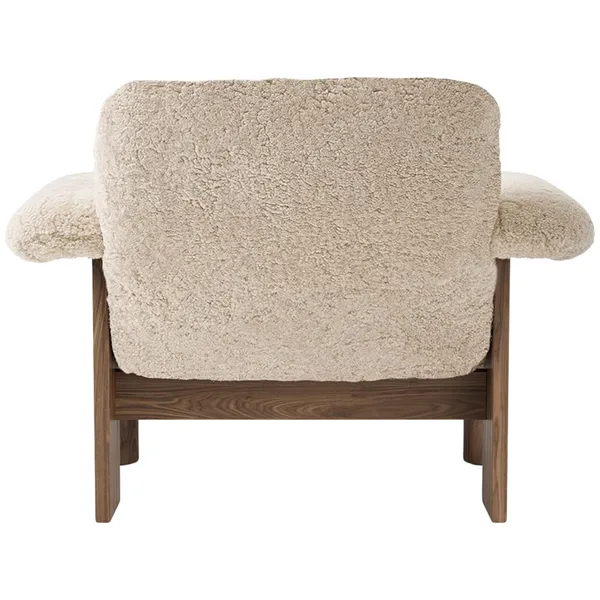 Brasilia Nojatuoli Matala Selkä Walnut / Sheepskin Nature
