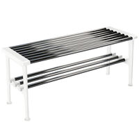 Nostalgi Penkki 100 cm Krominvärinen / Valkoinen