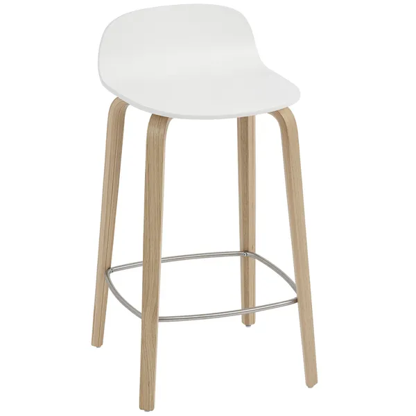 Visu Barstol 65 cm Hvit / Eik