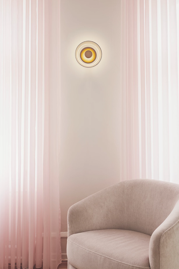 Blossi Vegglampe Gull / Opal