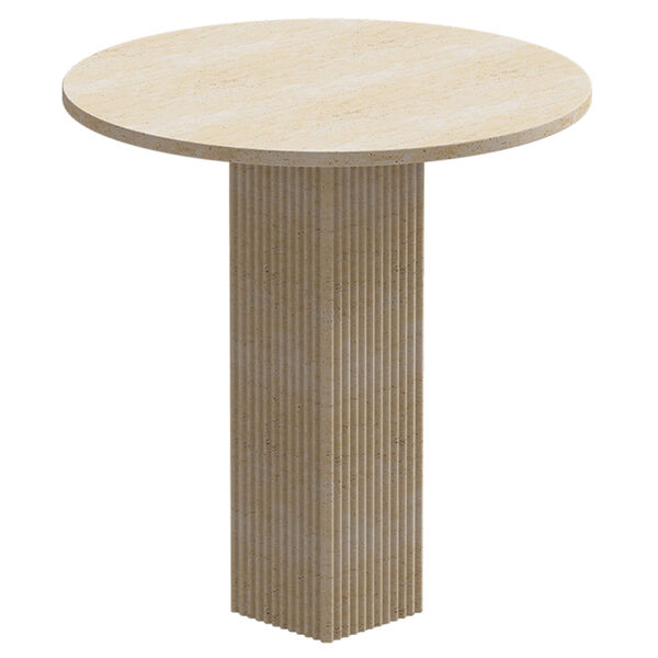 Soho Dining Table Ø80 cm Travertine