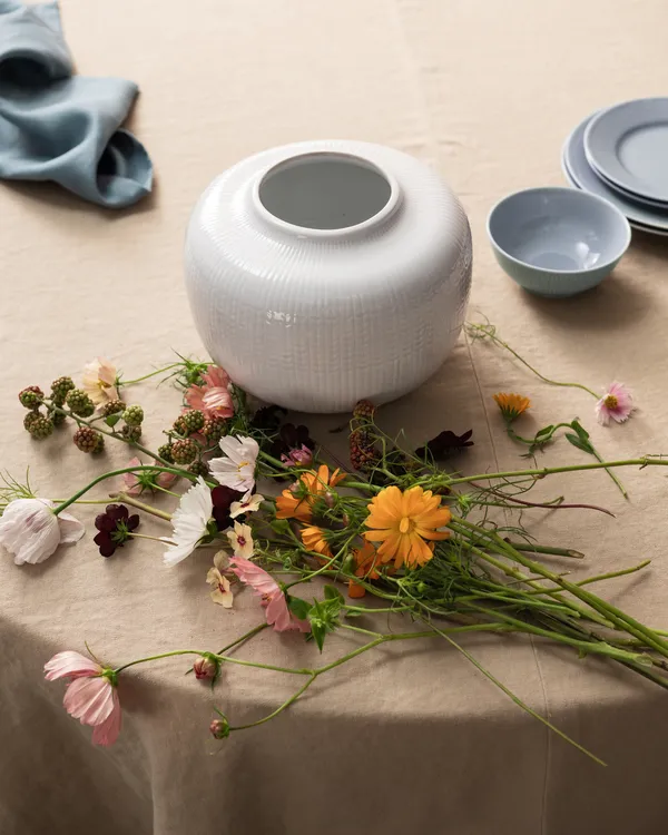 Swedish Grace Vase Ø22 cm Sne