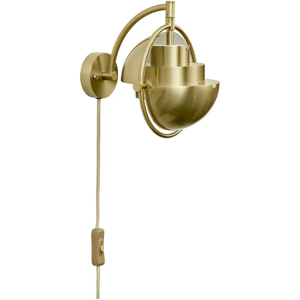 Multi-Lite Væglampe Brass Shiny / Brass