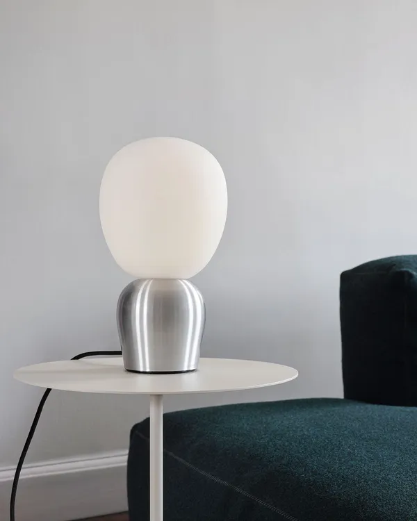 Buddy Table Lamp Brushed Aluminium / Opal