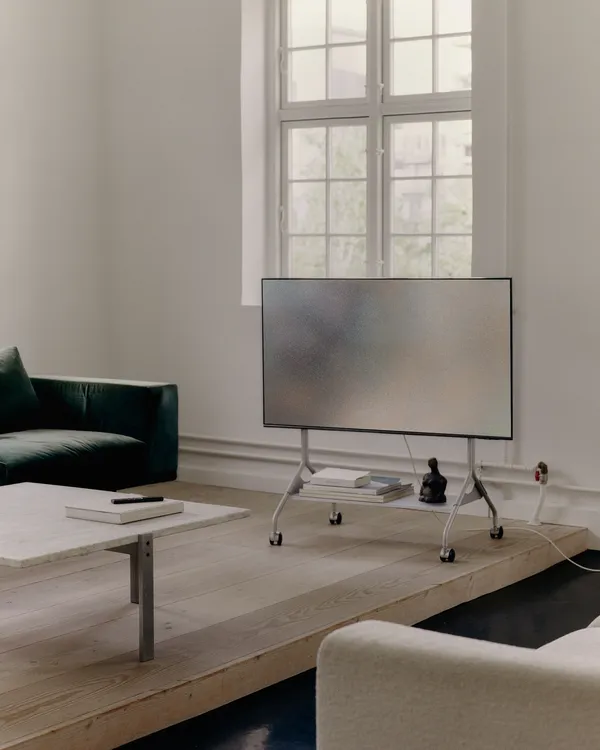 Moon TV Stander Cloudy Silver