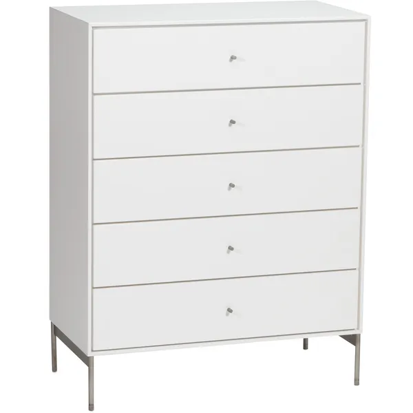 Volt Byrå Fem Lådor 80x40x105 cm Vit