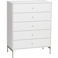 Volt Byrå Fem Lådor 80x40x105 cm Vit