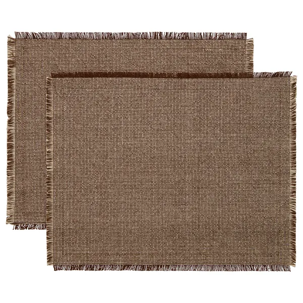Ravella Spisebrikke 40x50 cm 2-pk Brun / Off-white