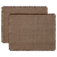 Ravella Spisebrikke 40x50 cm 2-pk Brun / Off-white