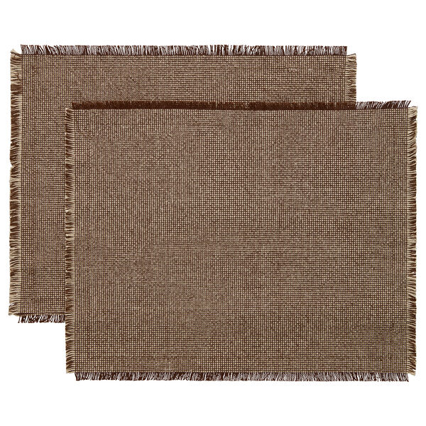 Ravella Dækkeserviet 40x50 cm 2-pak Brun / Offwhite