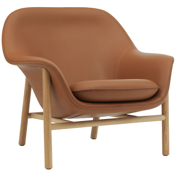 Drape Low Fåtölj Ultra Leather 41574 / Ek