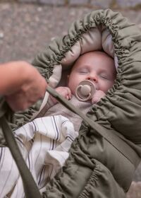 3-in-1 Babynest Olivengrøn