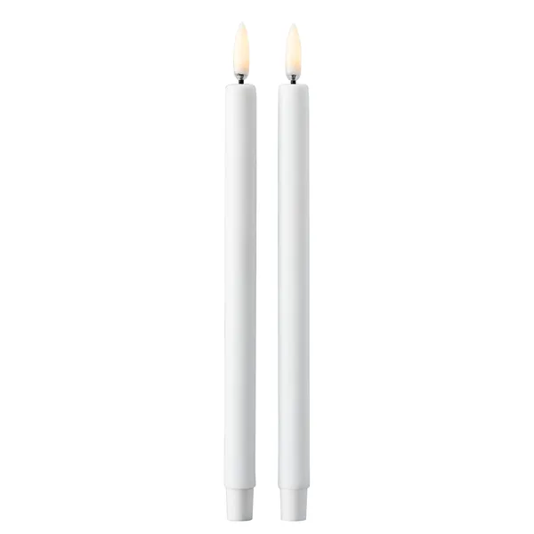 Taper Candles By Uyuni Led-Ljus 2-pack Vit