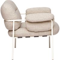 Bollo Lænestol Pearl White Ben / Stof Barnum Sand