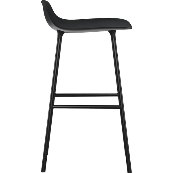Form Baarituoli 65cm Musta/Steel