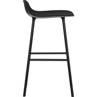 Form Baarituoli 65cm Musta/Steel
