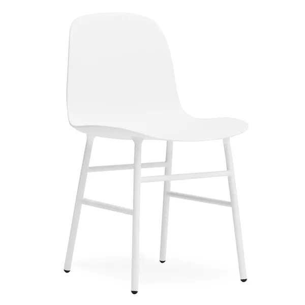 Form Stol Hvit/Stål