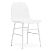 Form Stol Hvit/Stål