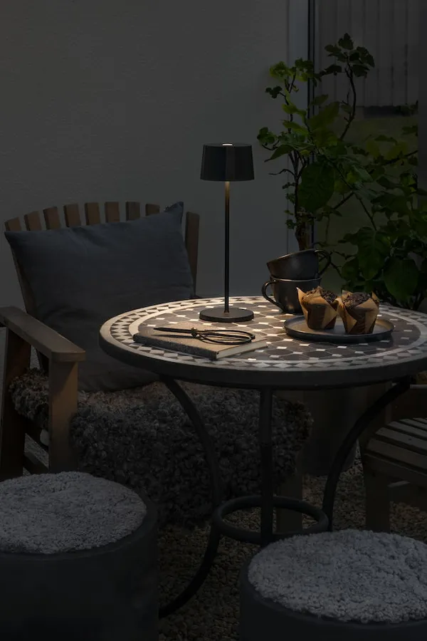 Positano Bordlampe Bærbar Sort