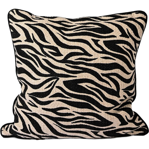 Anima Zebra Pude 50x50 cm Sort