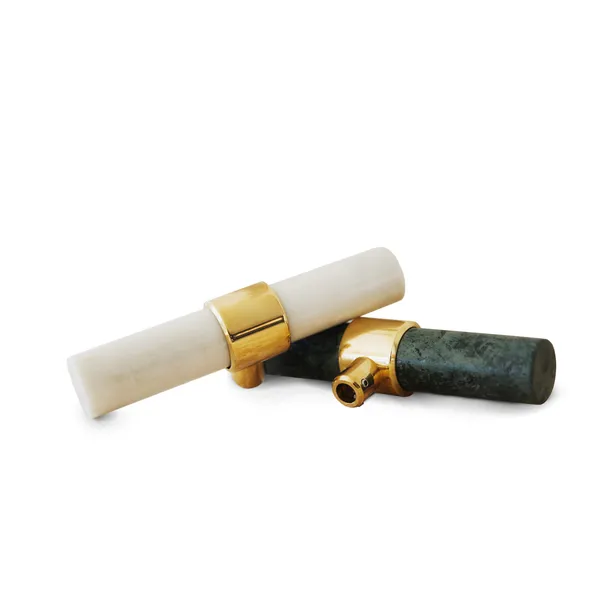 Baton Damper Handle Green Marble