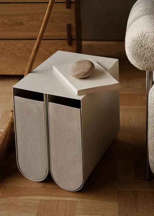 Curved Sidebord Beige