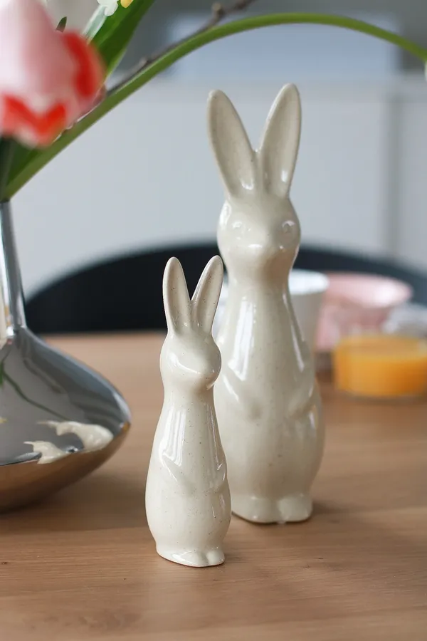 Swedish Rabbit Dekoration 17 cm Vanilj