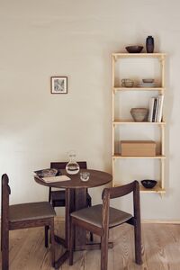 Trefoil Bord 75 cm Røkt Eik