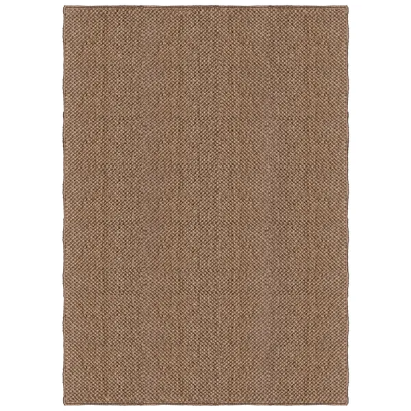 Basket Weave Sisal-Tæppe 250x350 cm Brun