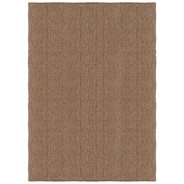 Basket Weave Sisal-Tæppe 250x350 cm Brun
