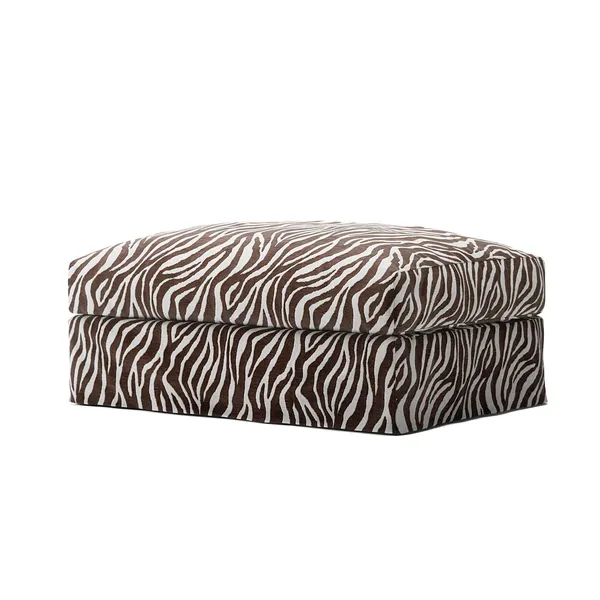 Betræk Til Le Grand Air Fodskammel Chenille Zebra