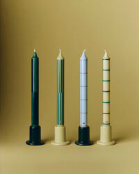 Pattern Ljus 4-pack Grön / Silver