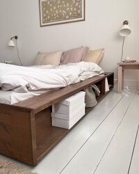 Ziggy Bed Frame 120x200 cm Carob Brown