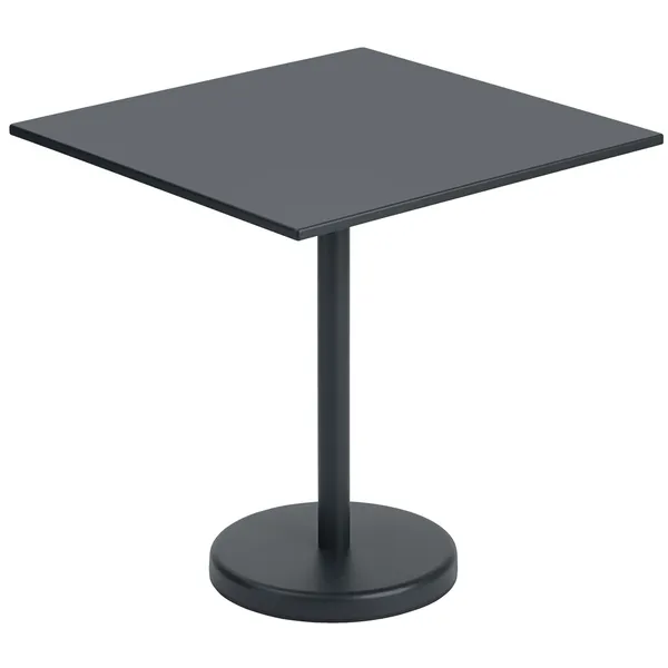 Linear Bord Stål 70x70 cm Antrasitt