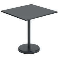 Linear Bord Stål 70x70 cm Antrasitt