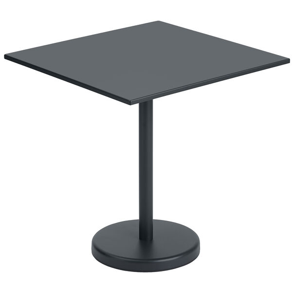 Linear Bord Stål 70x70 cm Antrasitt