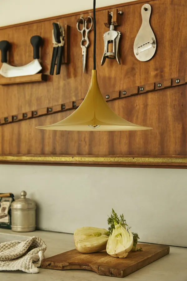 Semi Pendel Ø47 cm Glossy Fennel Seed