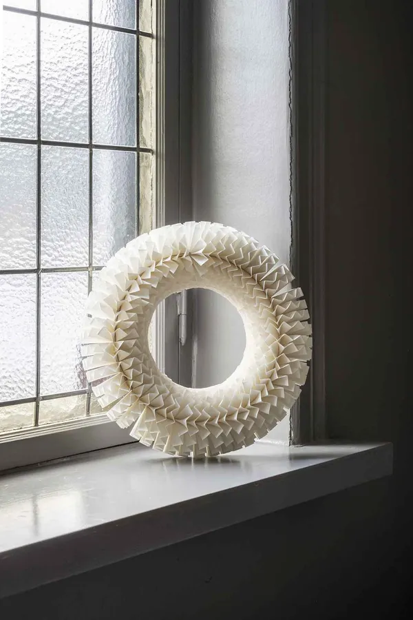 Stockholm Krans 35 cm Vit
